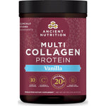 Collagen Powder Protein By Ancient Nutrition, Multi Collagen Vanilla Protein Powder, 45 Servings, With Vitamin C, Hydrolyzed Collagen Peptides Supports Skin And Nails, Gut Health, 16.7oz,