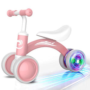 Toddler Balance Bike for 1 Year Old Girl 4 Silent Wheels Soft Seat 10–36 Months