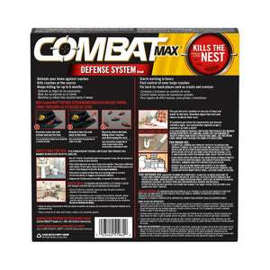 Combat Max Defense System Roach Killing Gel 1 Syringe & 12 Bait Stations 12g