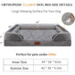 Comfort Expression Orthopedic Dog Bed for Extra Large Dogs with Bolster Washable Cover 30x20 Gray