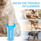 Comotech Dog Paw Cleaner with Bath Brush and Absorbent Towels Adjustable Handle