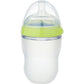 Comotomo Baby Bottle, Single Pack, Green, 5 oz, Soft Silicone, BPA-Free, Easy-Latch Design