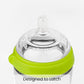 Comotomo Baby Bottles, 2 Pack, Green, 5 oz Each, Soft Silicone, Anti-Colic Design, BPA-Free Feeding Bottles