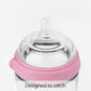 Comotomo Baby Bottles, 2 Pack, Pink, 8 oz Each, Soft Silicone Design, BPA-Free, Easy to Clean
