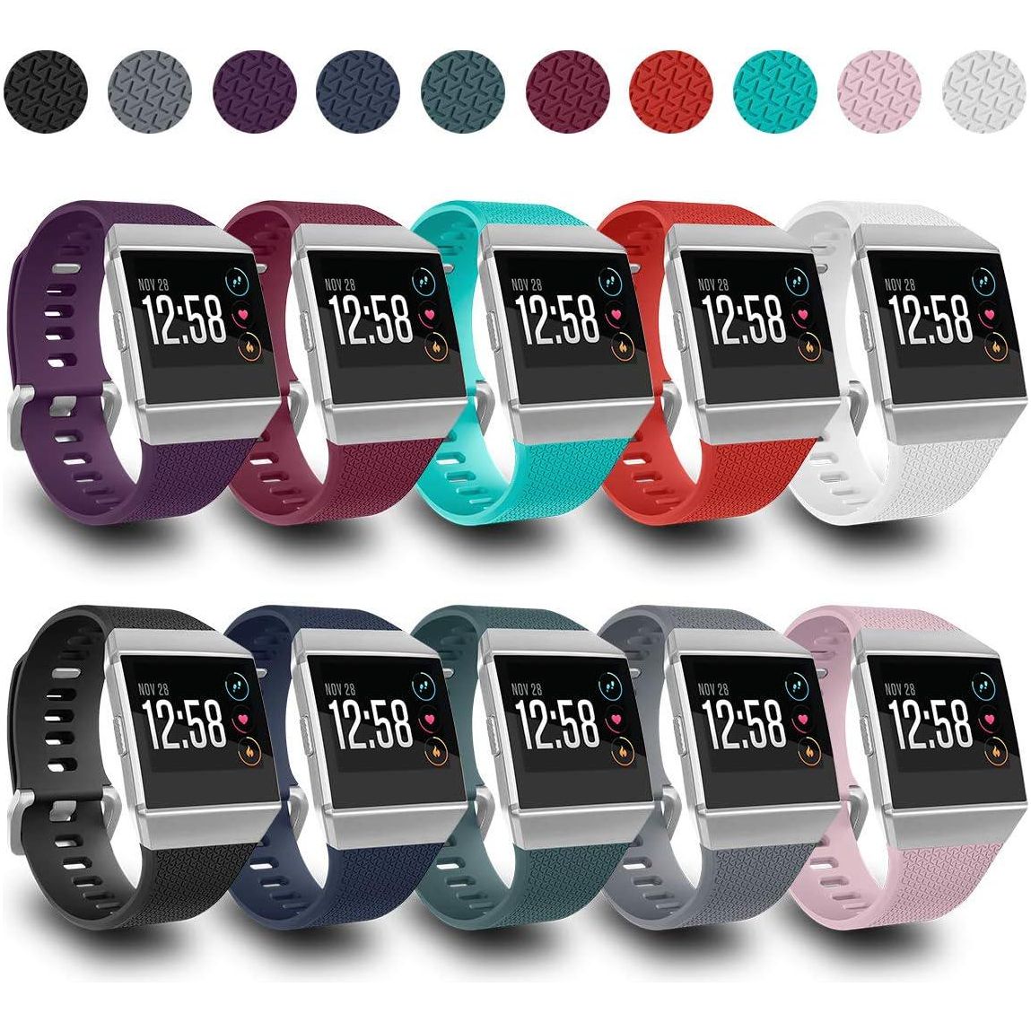 Compatible Ionic Bands For Men Women Large Small, Replacement Strap Sport Accessory Wristband With Original Design For Ionic Smart Watch,Does not Apply