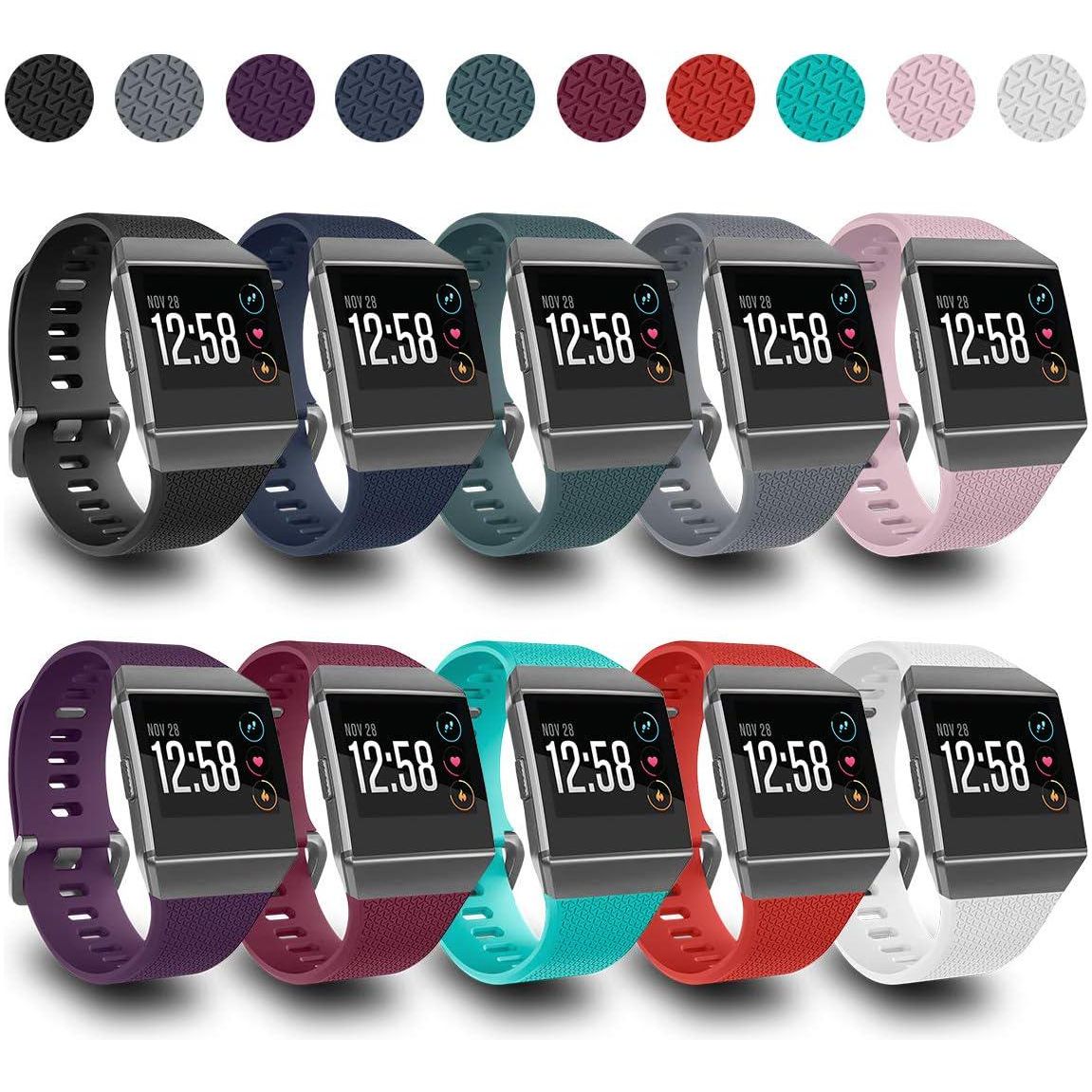 Compatible Ionic Bands For Men Women Large Small, Replacement Strap Sport Accessory Wristband With Original Design For Ionic Smart Watch,Does not Apply