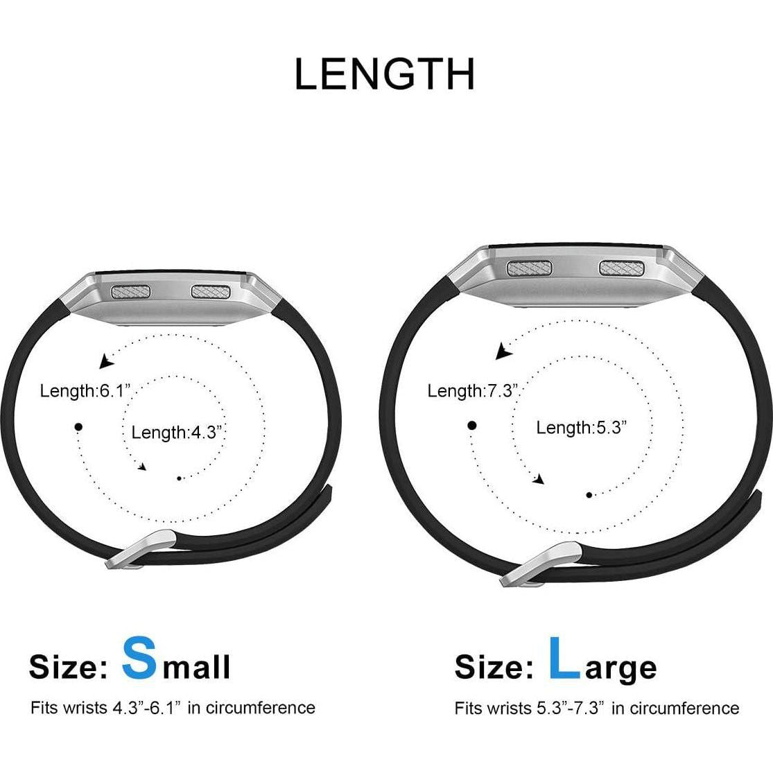 Compatible Ionic Bands For Men Women Large Small, Replacement Strap Sport Accessory Wristband With Original Design For Ionic Smart Watch,Does not Apply