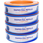 Compatible With Diaper Genie Pails, 4-Pack, 1080 Count,733074282194