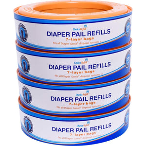 Compatible With Diaper Genie Pails, 4-Pack, 1080 Count,733074282194