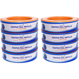 Compatible With Diaper Genie Pails, 8-Pack, 2160 Count,733074282200