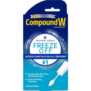 Compound W Freeze Off Remover, 8 Applications, White, 1 Count,