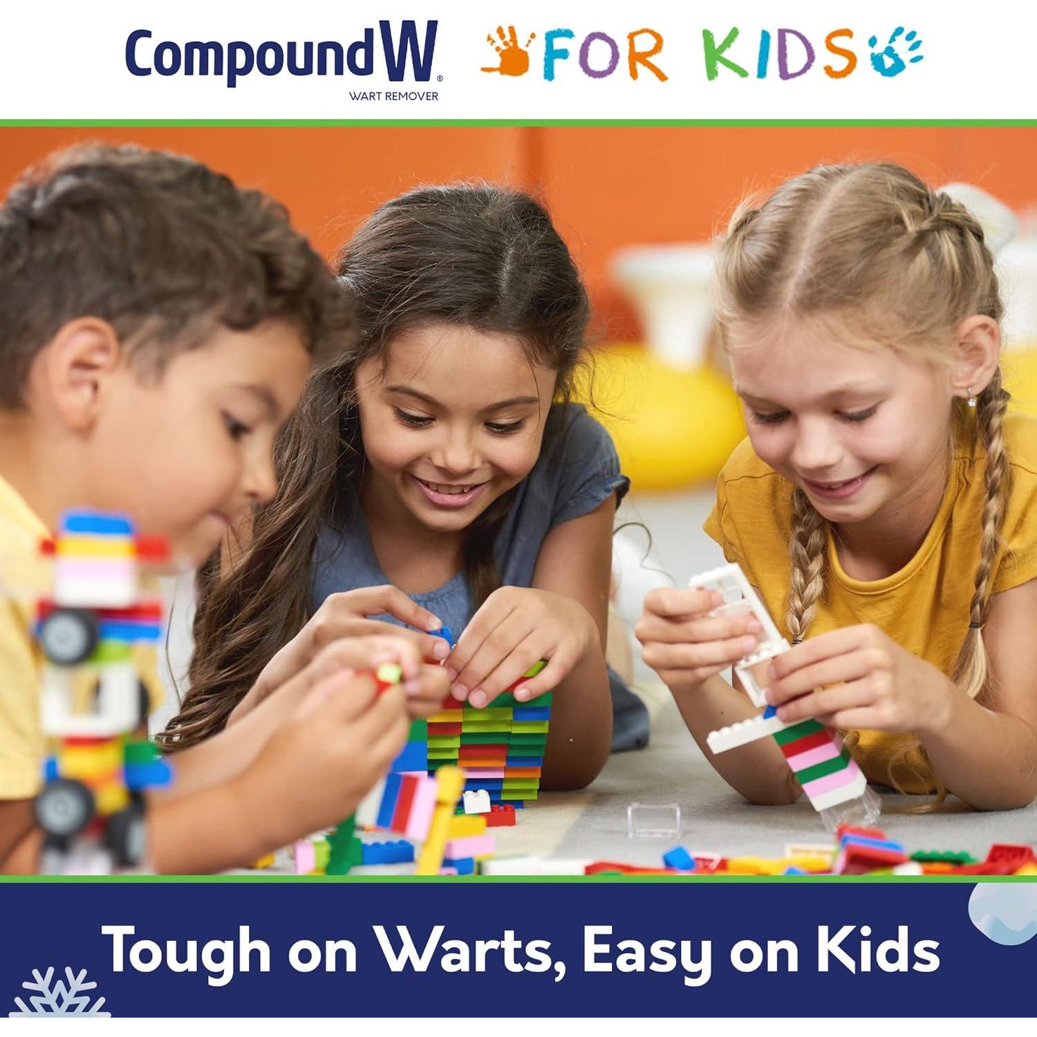 Compound W Freeze Off For Kids Wart Remover, 15 Freeze Applications And 18 Skin Shield Discs, For Common And Plantar Wart Removal,