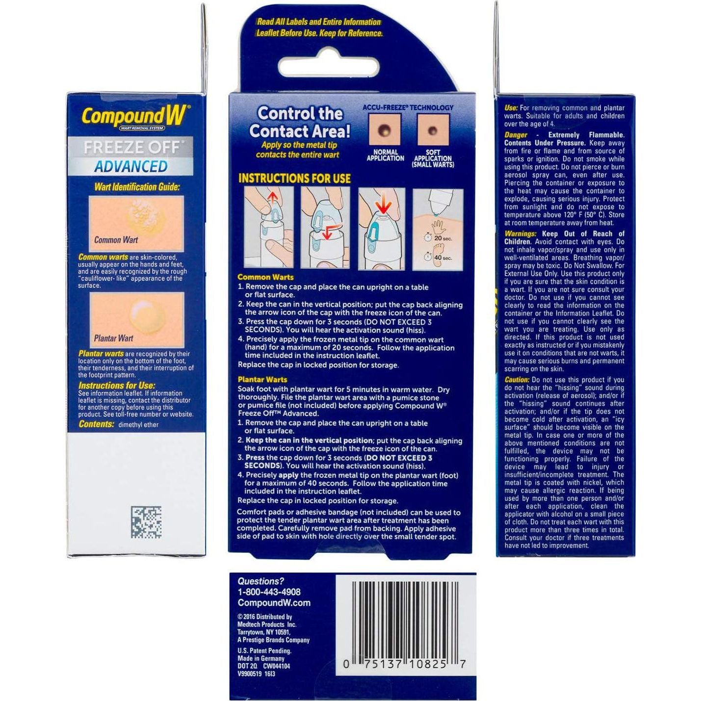Compound W Freeze Off Advanced Wart Remover With Accu-Freeze, Multicolor, 1 Count,