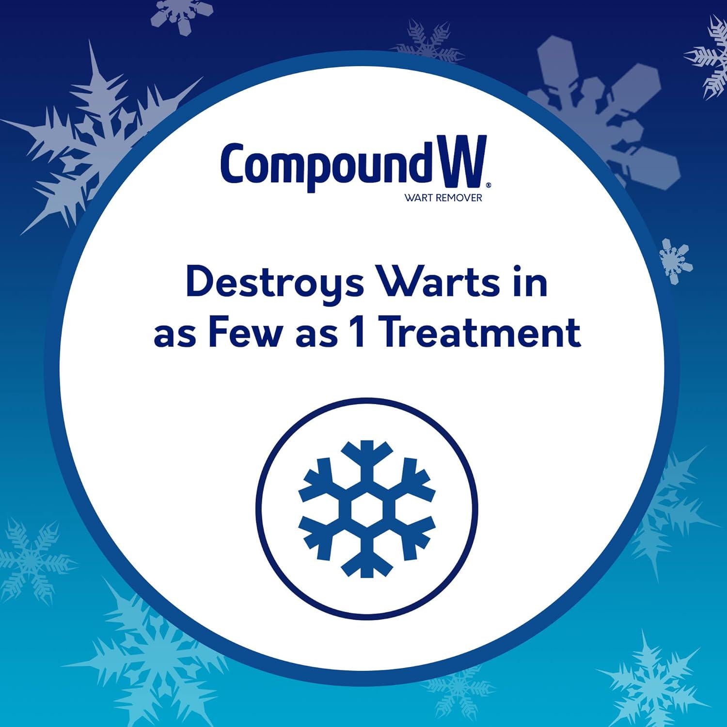 Compound W Freeze Off Remover, 8 Applications, White, 1 Count,