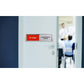 Conference Room In Use/Available Sign, Vacant Occupied Door Sign For Home Office Restroom,Non-Scratch Magnetic Privacy Slider Door Signs Tells Whether Room Vacant Or Occupied, Silver, 7'' X 2'',796520179127