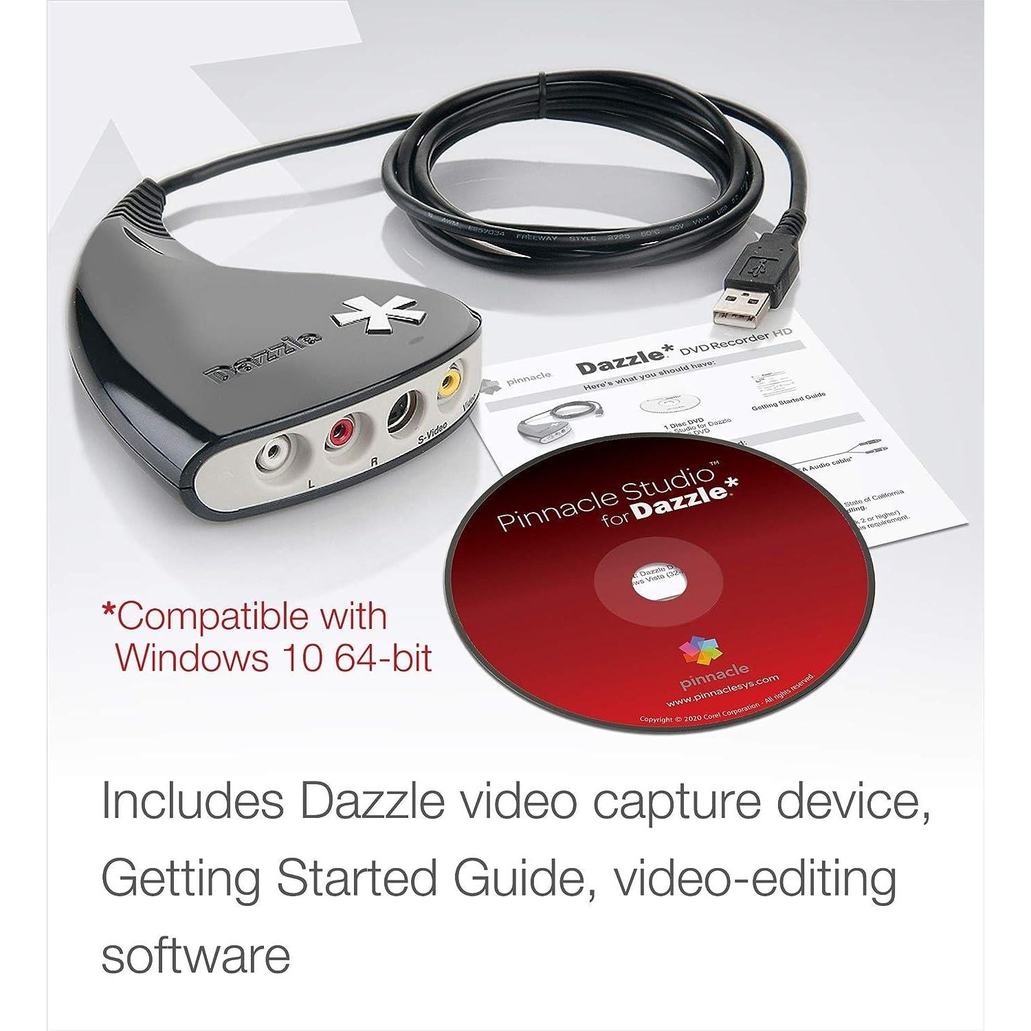 Corel Dazzle Dvd Recorder Hd Video Capture Device + Video Editing Software [Pc Disc],735163141535