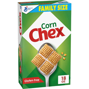 Chex Corn Chex, Gluten-Free Breakfast Cereal, Homemade Chex Mix Ingredient, Family Size, 18oz