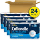 Cottonelle Ultra Clean Toilet Paper with Active Cleaning Ripples, Strong Bath Tissue, 24 Family Mega Rolls (132 Regular Rolls), 353 Sheets per Roll