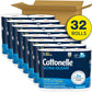 Cottonelle Ultra Clean Toilet Paper, Active Cleaning Ripples Texture, Strong Bath Tissue, 32 Family Mega Rolls (8 Packs of 4), 353 Sheets per Roll