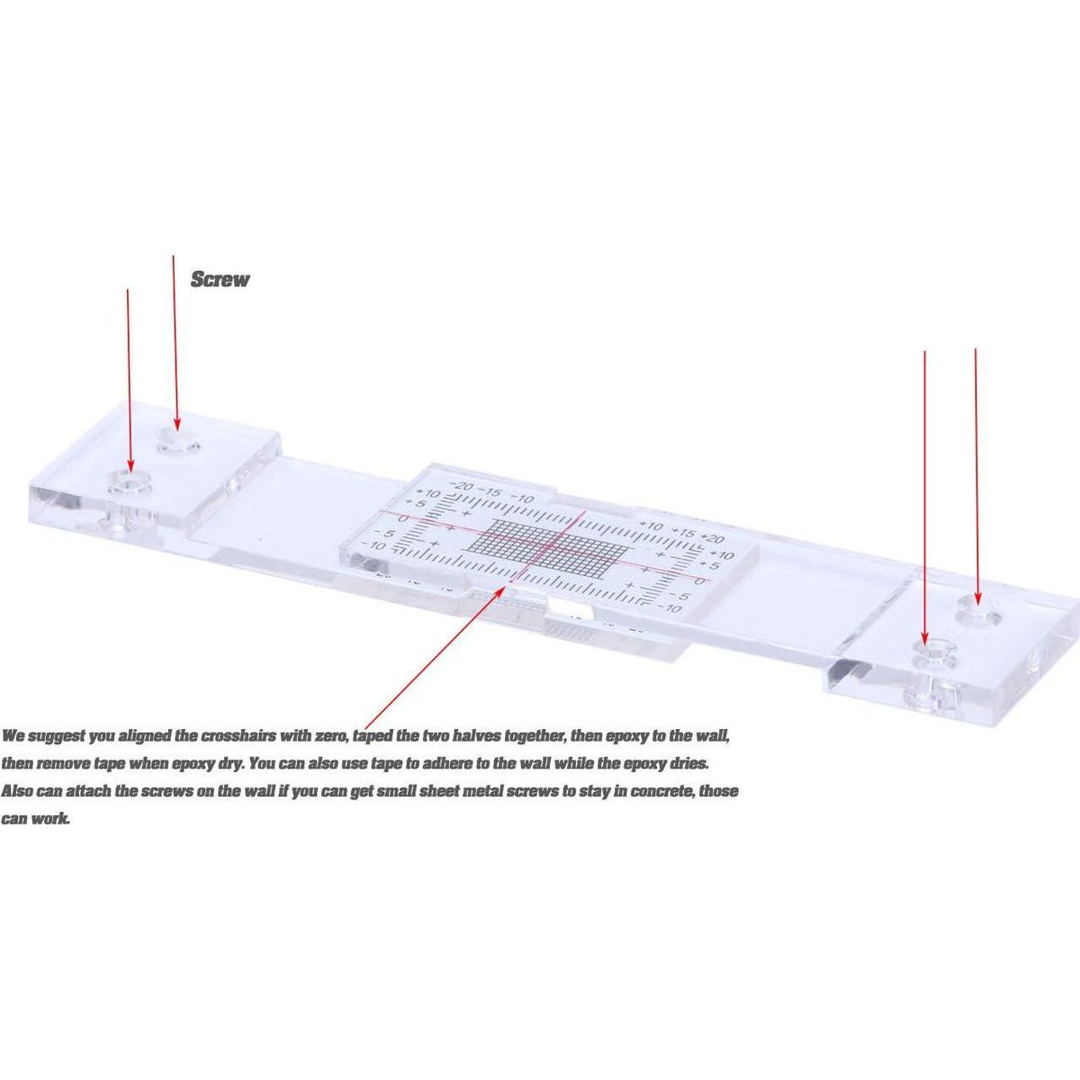 Crack Monitoring Record, Standard Tell-Tale Crack Monitor For The Standard And Corner Tell-Tale (5PCS),