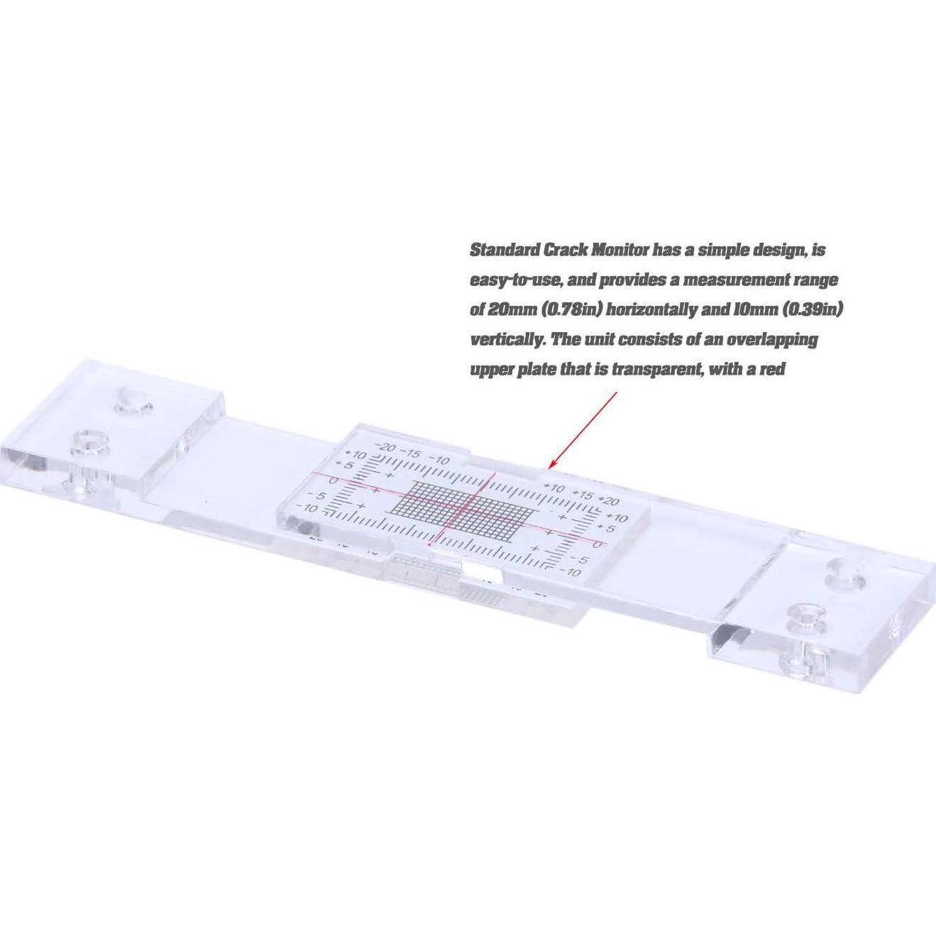 Crack Monitoring Record, Standard Tell-Tale Crack Monitor For The Standard And Corner Tell-Tale (1PCS),