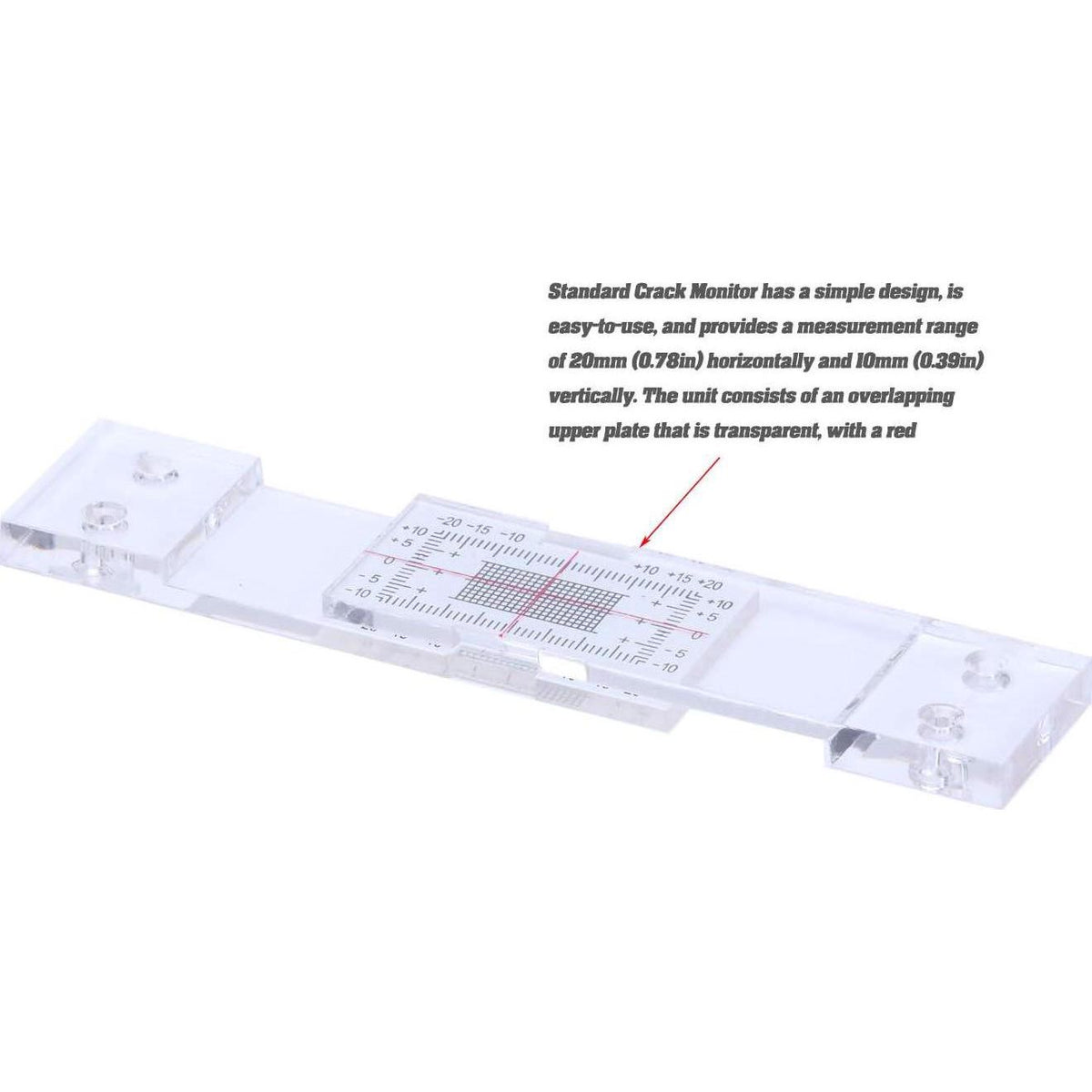 Crack Monitoring Record, Standard Tell-Tale Crack Monitor For The Standard And Corner Tell-Tale (5PCS),