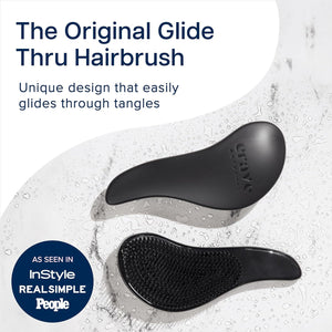 Crave Naturals Crave Naturals Glide Thru Detangling Brush, Detangler Brush For Curly, Straight, Wet And Dry Hair For Adults And Kids, Hair Brush And Comb, Hair Accessories For Women, Black