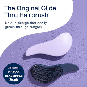 Crave Naturals Crave Naturals Glide Thru Detangling Brush - Detangler Brush For Natural, Curly, Straight, Wet And Dry Hair For Adults And Kids - Hair Brush For Little Girls, Toddlers, Teens - 7.5 X 3 Inches, Purple