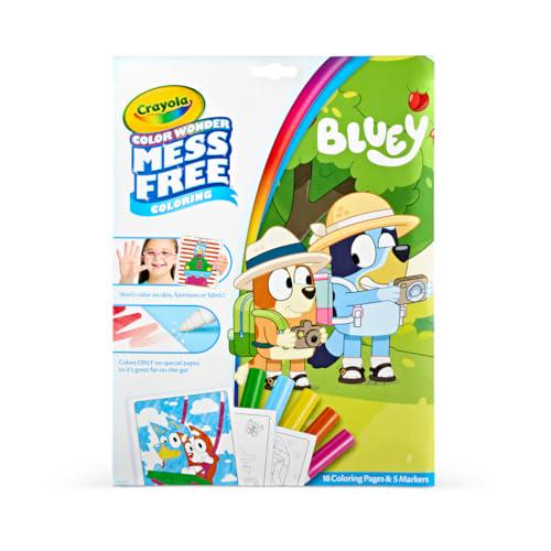 Crayola Bluey Color Wonder Mess-Free Coloring Kit, 18 Pages + Markers, Toddlers Gift Ages 3+