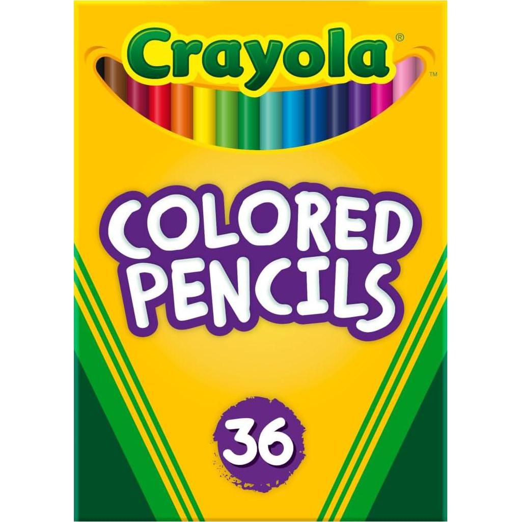 Crayola Colored Pencils 36 Count Pre-Sharpened Kids School Art Supplies Set