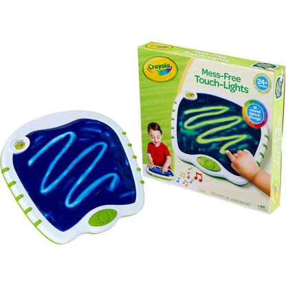 Crayola Toddler Touch Lights, Mess-Free Musical Drawing Pad, Sensory Toy, Travel Gift for Ages 2+
