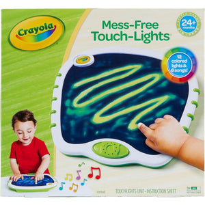 Crayola Toddler Touch Lights, Mess-Free Musical Drawing Pad, Sensory Toy, Travel Gift for Ages 2+
