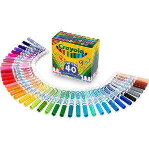 Crayola Ultra Clean Washable Markers Set 40 Count School and Art Supplies for Kids Teachers and Classrooms