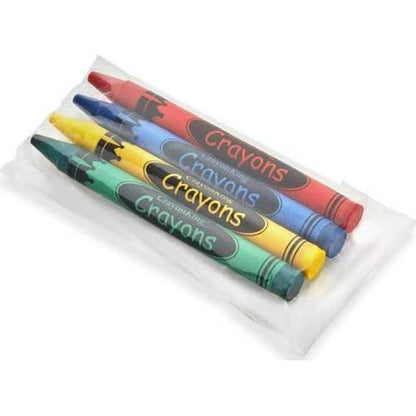 CrayonKing Bulk Crayons 25 Sets of 4 Non Toxic Individually Wrapped for Classrooms