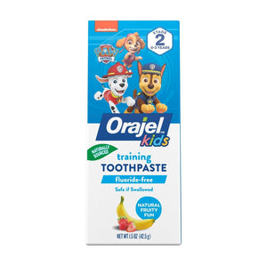 Orajel Kids Natural Fruity Fun Paw Patrol Training Toothpaste For 0-3 Years 42.5g