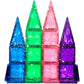 CreateOn Crayola Mini Magnetic Tiles Building Set, STEM Toy, 24-Piece Glitter Set for Kids Ages 3+