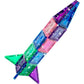 CreateOn Crayola Mini Magnetic Tiles Building Set, STEM Toy, 24-Piece Glitter Set for Kids Ages 3+