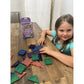 CreateOn Crayola Mini Magnetic Tiles Building Set, STEM Toy, 24-Piece Glitter Set for Kids Ages 3+