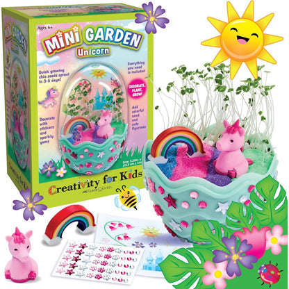 Creativity for Kids Unicorn Terrarium Mini Garden Kit for Girls Unique Gift Arts and Crafts Ages 6+