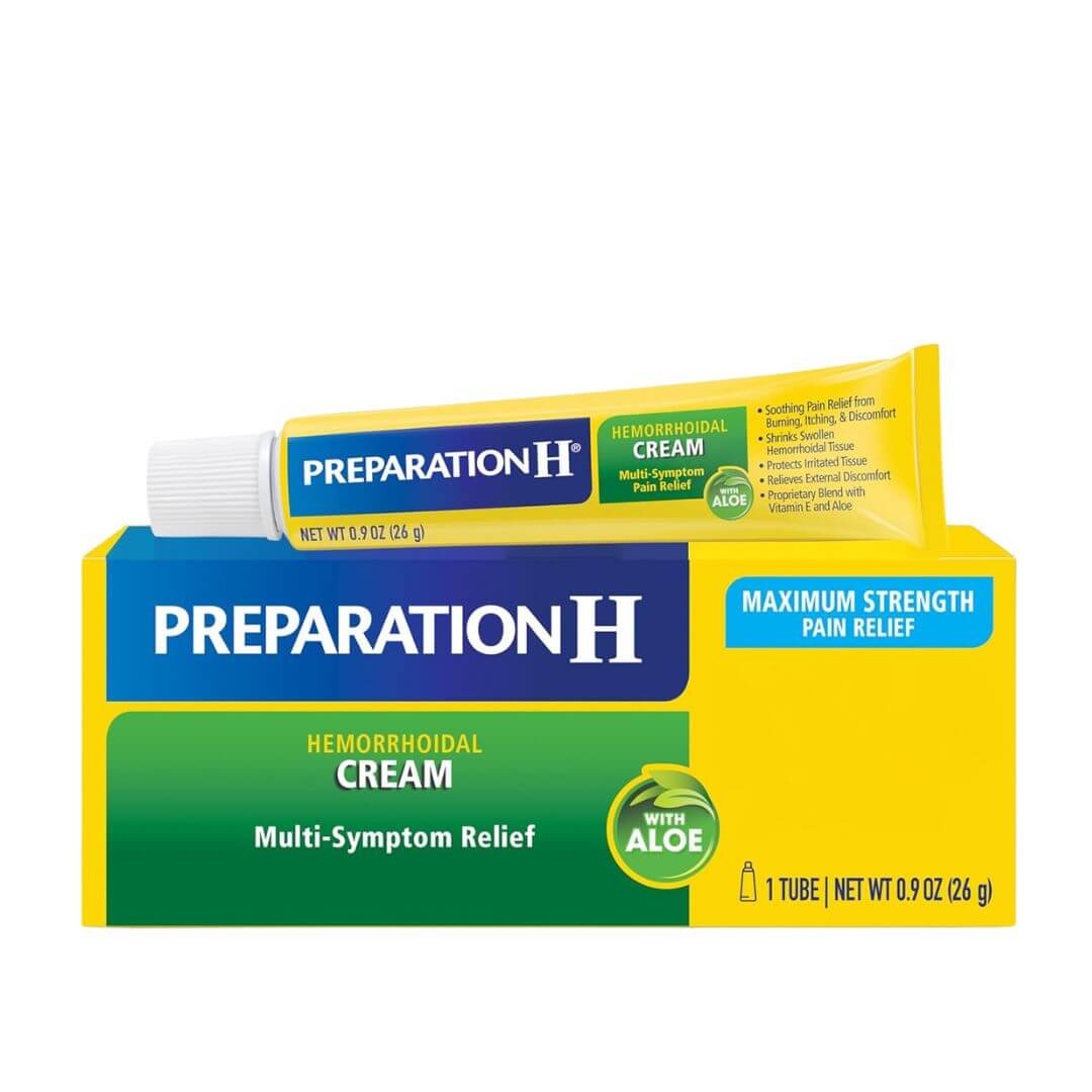 Preparation H Aloe Maximum Strength Multi-Symptom Pain Relief Hemorrhoidal Cream 26g