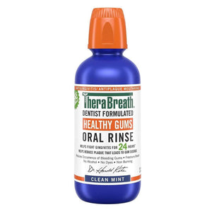 TheraBreath Healthy Gums Clean Mint Oral Rinse Mouthwash 473ml