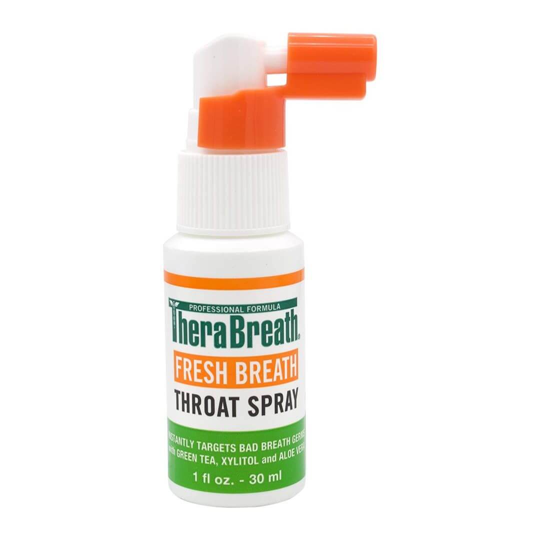 TheraBreath Fresh Breath Green Tea Xylitol & Aloe Vera Throat Spray 30ml,697029301029