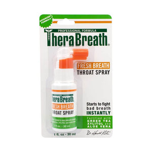 TheraBreath Fresh Breath Green Tea Xylitol & Aloe Vera Throat Spray 30ml