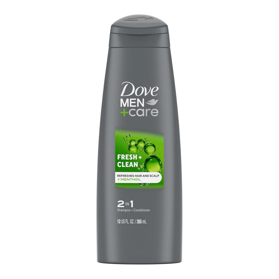 Dove Men +Care Fresh + Clean Menthol Fortifying Shampoo + Conditioner 355ml,079400266545,