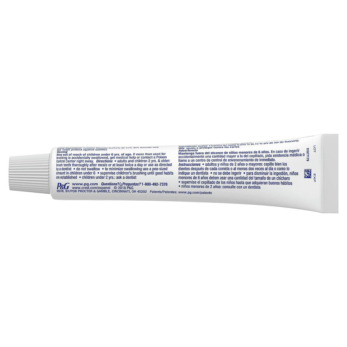 Crest + Scope Whitening Toothpaste - Pack Of 3, 5.4 Oz Tubes - Anticavity Fluoride Toothpaste, Fresh Breath, Kills Germs - Tartar Protection, Enamel Protection - Minty Fresh Flavor,