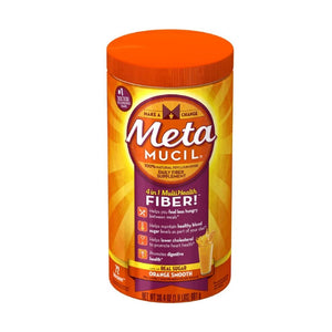 Metamucil 4-In-1 Multi-Health Fiber Orange Smooth Real Sugar Powder 861g