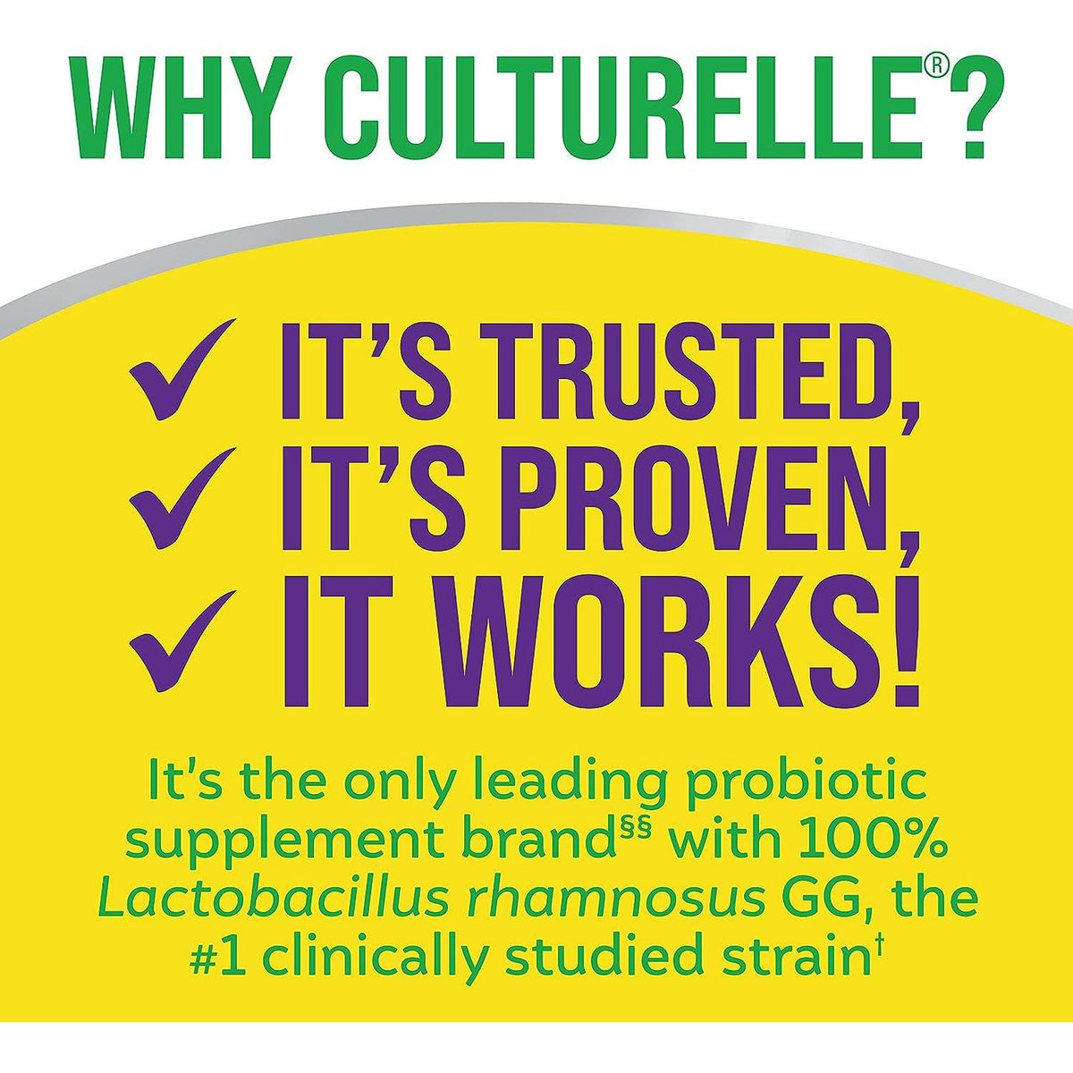 Culturelle Pro Strength Daily Probiotics, 60 Count Digestive Health Support for Men & Women, Occasional Diarrhea, Gas, Bloating Gluten & Soy-Free