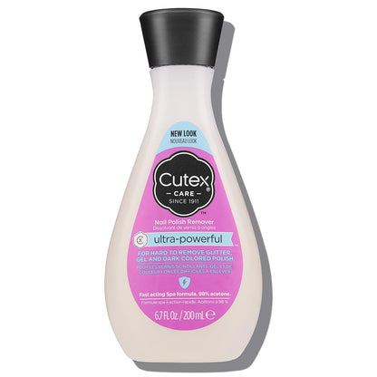 Cutex Cutex Gel Nail Polish Remover, Ultra-Powerful And Removes Glitter And Dark Colored Paints, Paraben Free, 6.76 Fl Oz