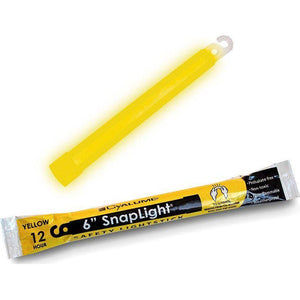 Cyalume Yellow Emergency Glow Sticks - Premium 6 SnapLight Survival Glow Sticks With 8 Hour Duration For Use As Emergency Flares And Hiking Safety Gear (Bulk Pack Of 10 Safety Glow Sticks),