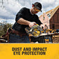 DEWALT DPG82-11 Concealer Clear Anti-Fog Dual Mold Safety Goggle, Clear Lens, 1 Pair,